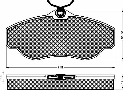 BSF 10395 - Brake Pad Set, disc brake autospares.lv