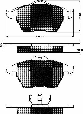 BSF 10340 - Brake Pad Set, disc brake autospares.lv