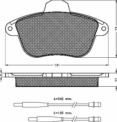 BOSCH BP520 - Brake Pad Set, disc brake autospares.lv