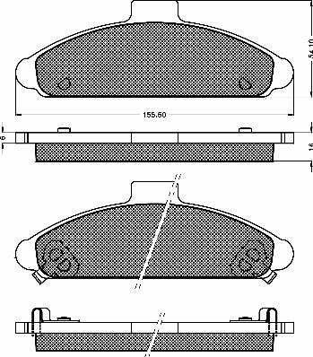 BSF 10351 - Brake Pad Set, disc brake autospares.lv