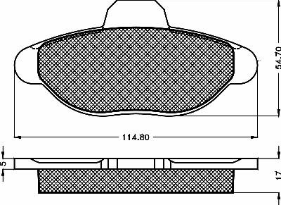 DOYEN RBP252 - Brake Pad Set, disc brake autospares.lv