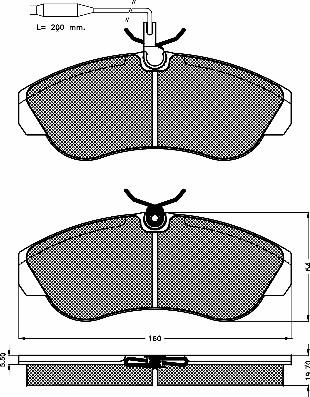 BSF 10389 - Brake Pad Set, disc brake autospares.lv