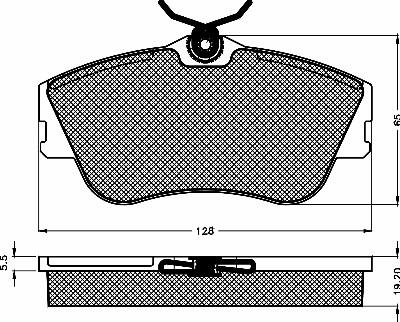 BSF 10384 - Brake Pad Set, disc brake autospares.lv