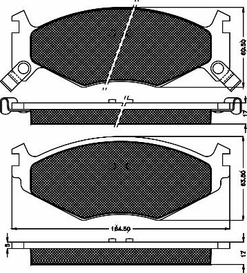 BSF 10385 - Brake Pad Set, disc brake autospares.lv