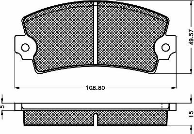 BSF 10322 - Brake Pad Set, disc brake autospares.lv