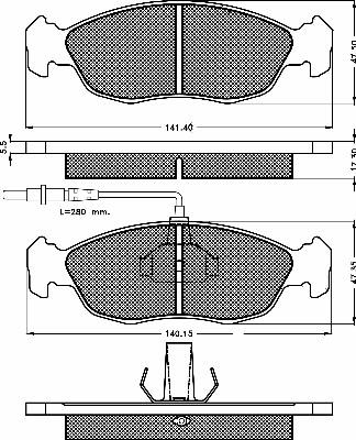 BSF 10379 - Brake Pad Set, disc brake autospares.lv