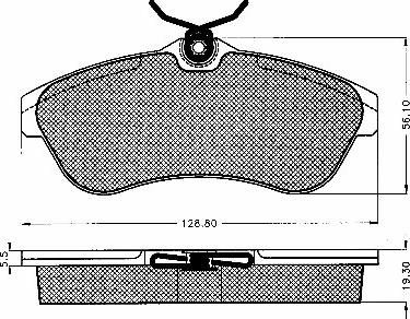 BSF 10240 - Brake Pad Set, disc brake autospares.lv