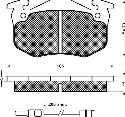 BSF 10241 - Brake Pad Set, disc brake autospares.lv