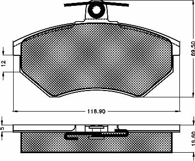 BSF 10256 - Brake Pad Set, disc brake autospares.lv