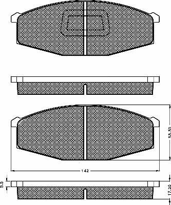 BSF 10262 - Brake Pad Set, disc brake autospares.lv