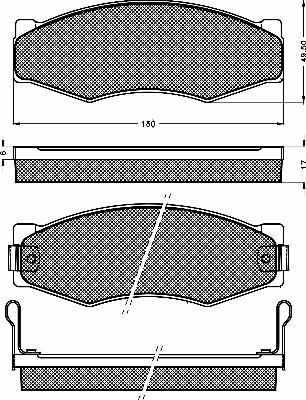 BSF 10205 - Brake Pad Set, disc brake autospares.lv