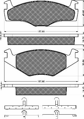 BSF 10214 - Brake Pad Set, disc brake autospares.lv