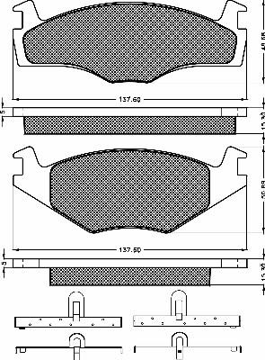 Metzger 0171.00 - Brake Pad Set, disc brake autospares.lv