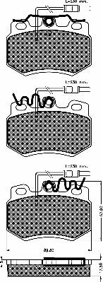 BSF 10217 - Brake Pad Set, disc brake autospares.lv