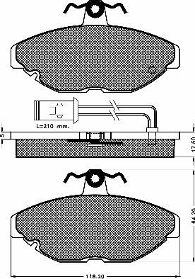 BSF 10220 - Brake Pad Set, disc brake autospares.lv