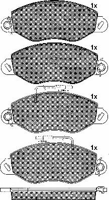 BSF 10796 - Brake Pad Set, disc brake autospares.lv