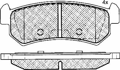 BSF 10790 - Brake Pad Set, disc brake autospares.lv