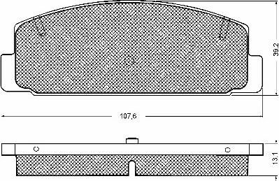 BSF 10746 - Brake Pad Set, disc brake autospares.lv