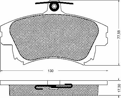 BSF 10740 - Brake Pad Set, disc brake autospares.lv