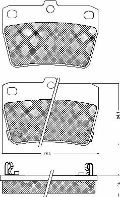 BSF 10748 - Brake Pad Set, disc brake autospares.lv