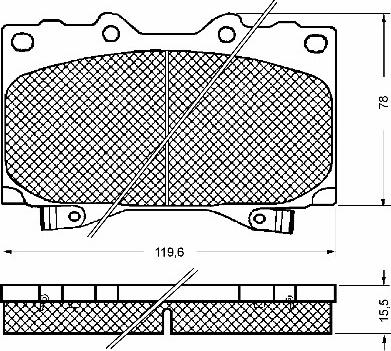 BSF 10756 - Brake Pad Set, disc brake autospares.lv