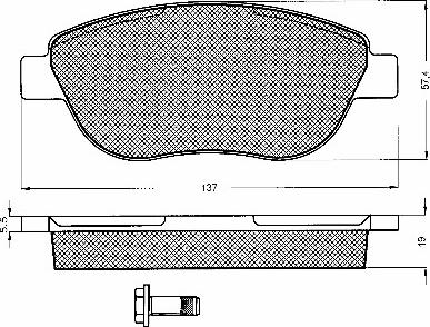 BSF 10751 - Brake Pad Set, disc brake autospares.lv