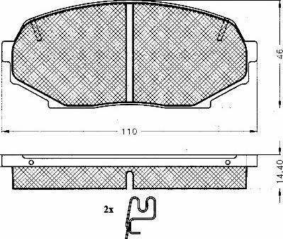 BSF 10766 - Brake Pad Set, disc brake autospares.lv