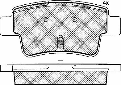 Kamoka JQ101384 - Brake Pad Set, disc brake autospares.lv