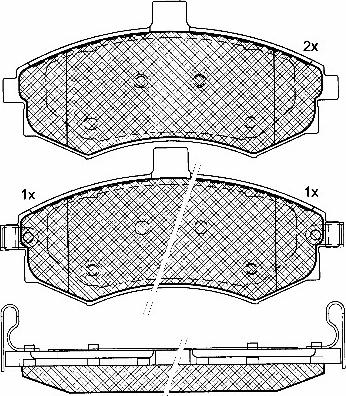 BSF 10762 - Brake Pad Set, disc brake autospares.lv