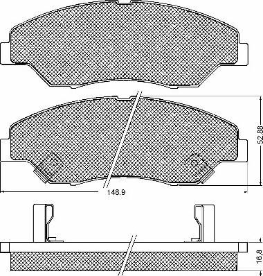 BSF 10709 - Brake Pad Set, disc brake autospares.lv