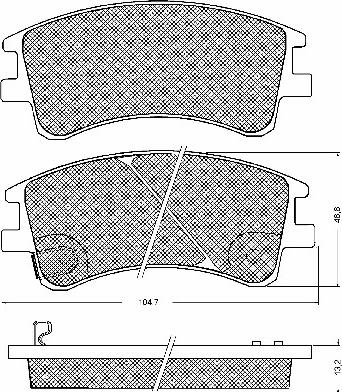 BSF 10705 - Brake Pad Set, disc brake autospares.lv