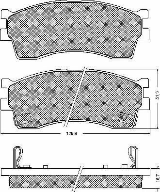 Jurid 572560B - Brake Pad Set, disc brake autospares.lv