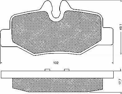 BSF 10718 - Brake Pad Set, disc brake autospares.lv