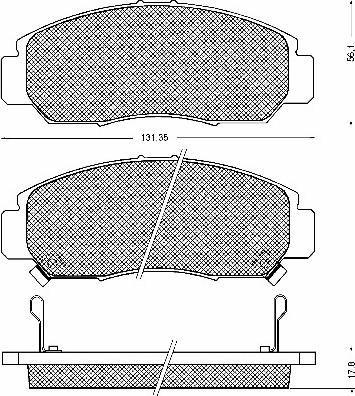 BSF 10713 - Brake Pad Set, disc brake autospares.lv