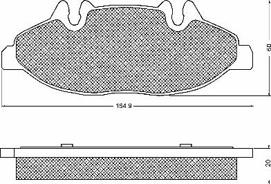 BSF 10717 - Brake Pad Set, disc brake autospares.lv