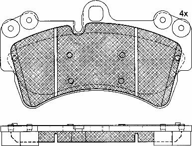 CAR PNT7521A - Brake Pad Set, disc brake autospares.lv