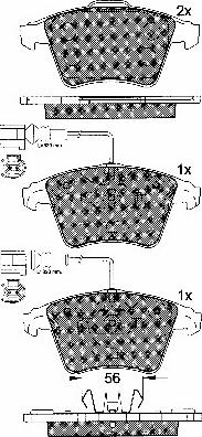 BSF 10783 - Brake Pad Set, disc brake autospares.lv