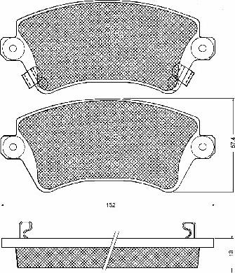 BSF 10735 - Brake Pad Set, disc brake autospares.lv