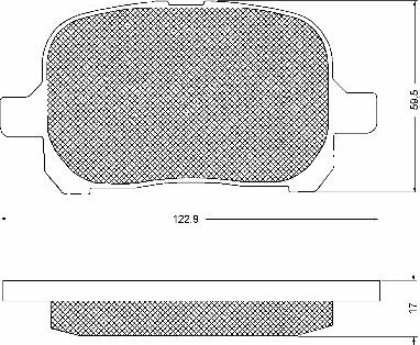 BSF 10732 - Brake Pad Set, disc brake autospares.lv