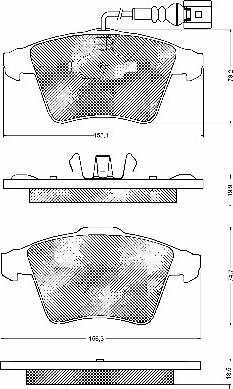 BSF 10737 - Brake Pad Set, disc brake autospares.lv