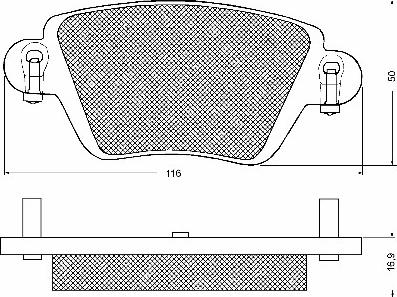 BSF 10724 - Brake Pad Set, disc brake autospares.lv