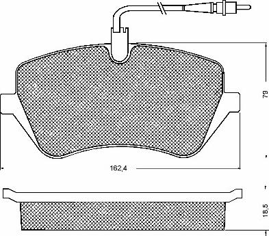 BSF 10722 - Brake Pad Set, disc brake autospares.lv