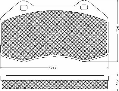 BSF 10727 - Brake Pad Set, disc brake autospares.lv