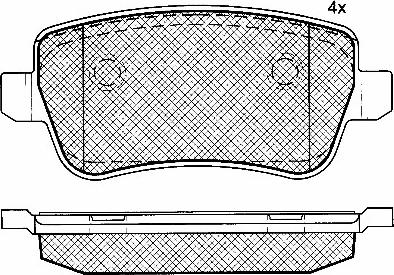 BSF 10775 - Brake Pad Set, disc brake autospares.lv