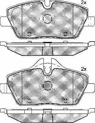 BSF 10771 - Brake Pad Set, disc brake autospares.lv