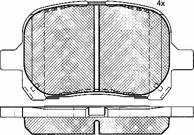 BSF 10777 - Brake Pad Set, disc brake autospares.lv