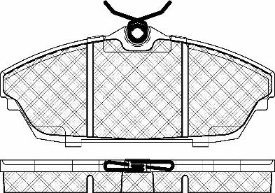 BSF 20094 - Brake Pad Set, disc brake autospares.lv