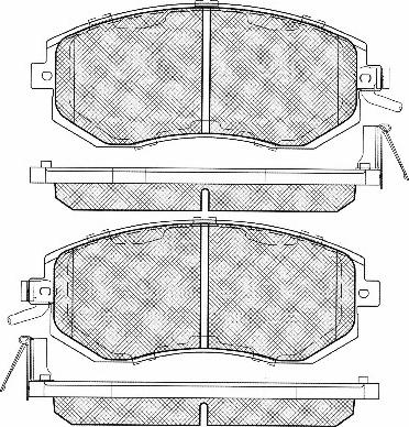 BSF 20090 - Brake Pad Set, disc brake autospares.lv