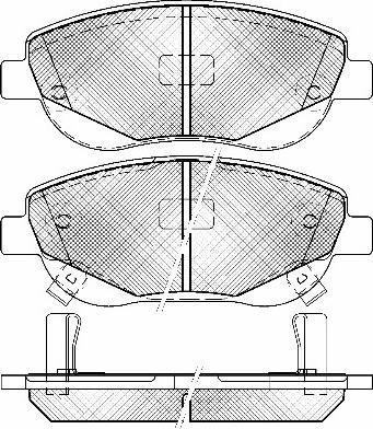 Kamoka JQ101392 - Brake Pad Set, disc brake autospares.lv