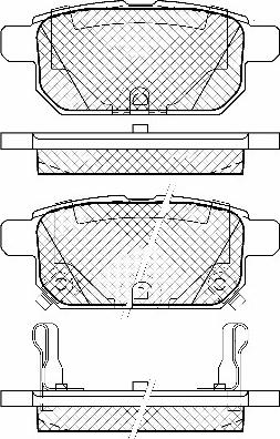 BSF 20092 - Brake Pad Set, disc brake autospares.lv